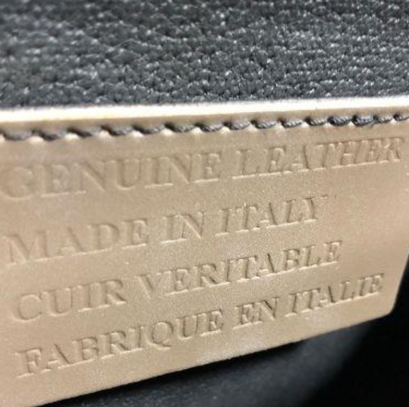 Cheval Firenze Rounded Bottom Italian Leather/Suede Saddle Crossbody/Beige - Picture 9 of 10